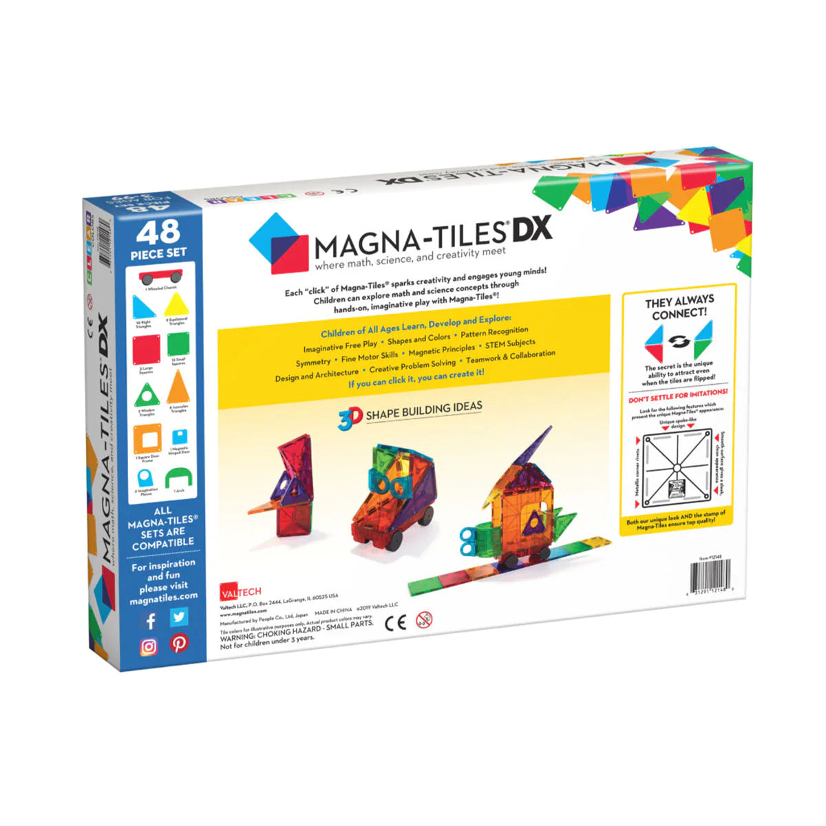 Magna- Tiles Clear Colors (48st) DX Set