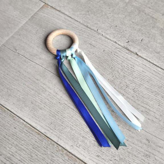 Little Botanic Label Baby Handvliegers groen/blauw