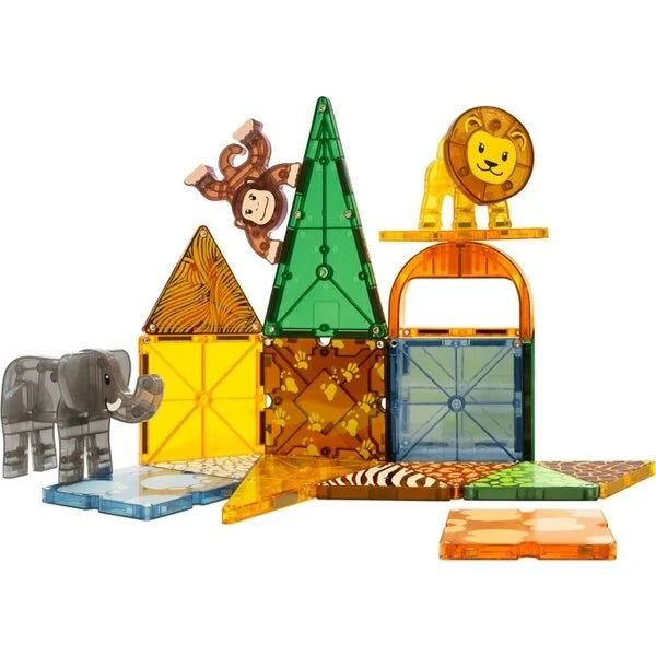 MAGNA- TILES magnetische tegels Safari Animals - 25 Stuks